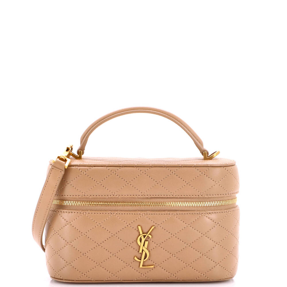 Saint Laurent Mini Gaby Zip Around Vanity Bag